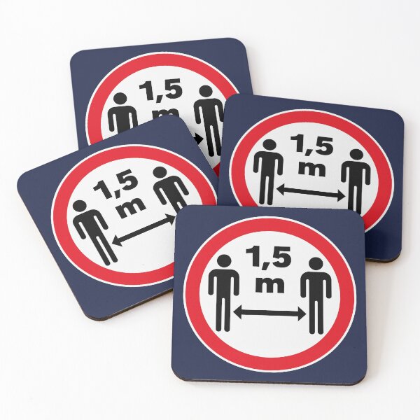 Item preview, 1.5 meter distance sign (Coronavirus / COVID-19) designed and sold by MrFaulbaum.
