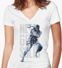 MGS17 - RUSSIAN MGS Women's Fitted V-Neck T-Shirt