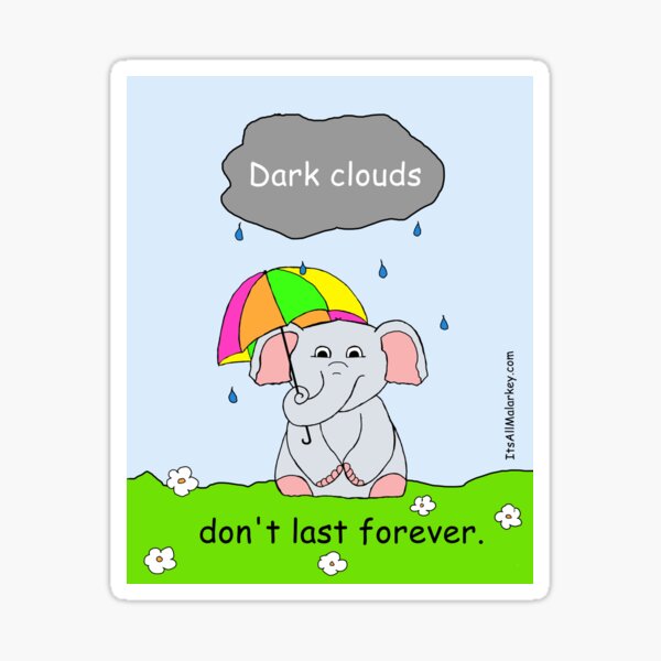 Dark clouds Sticker