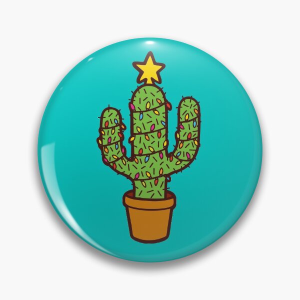 Item preview, Cactus Christmas Tree in Blue designed and sold by evannave.
