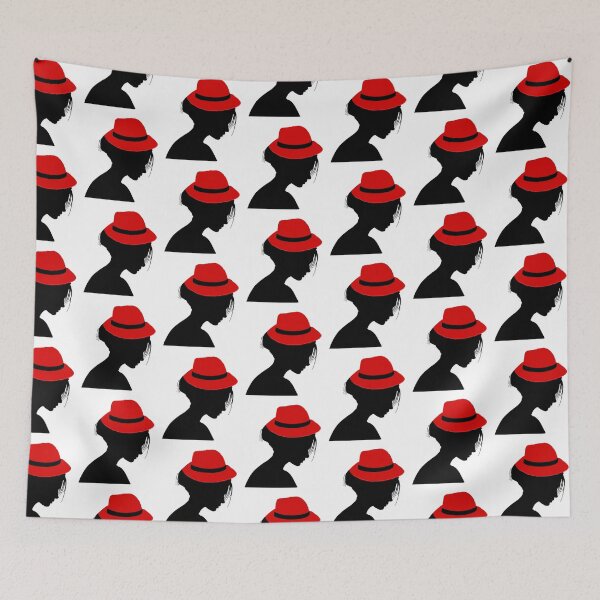 Item preview, LADY WITH RED HAT designed and sold by Adri Barnard.