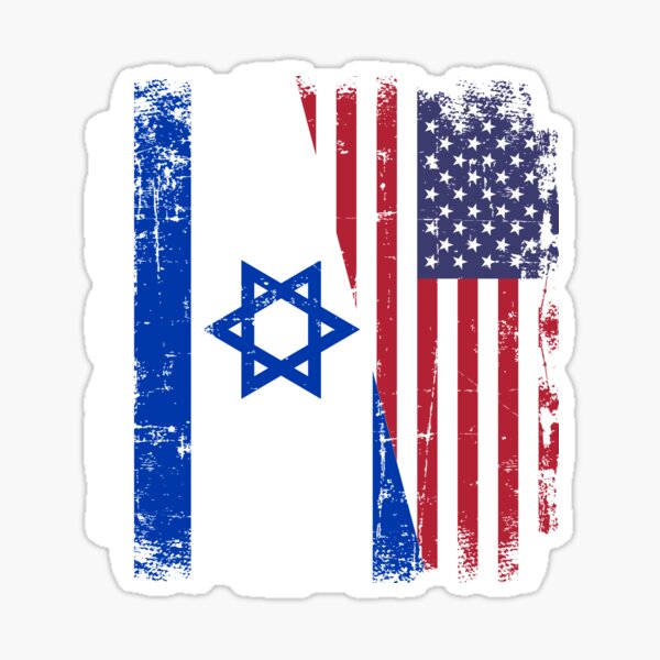 Item preview, Israel USA flag designed and sold by Designzz.