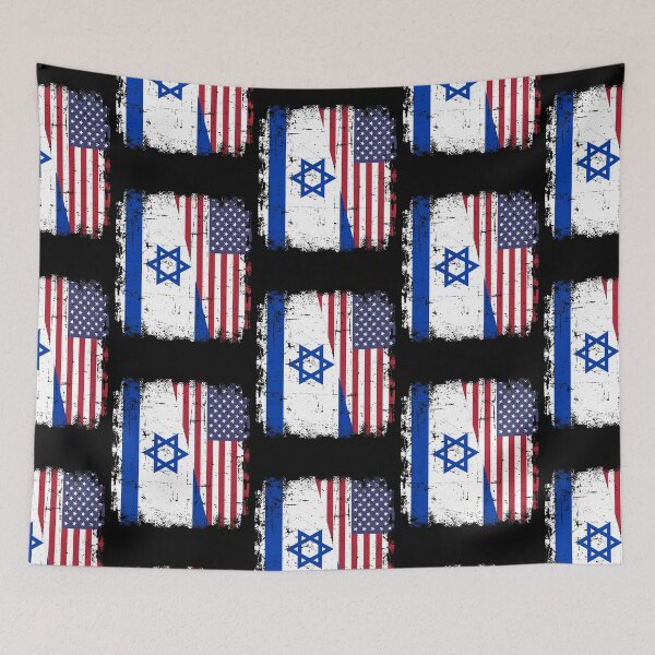 Item preview, Israel USA flag designed and sold by Designzz.