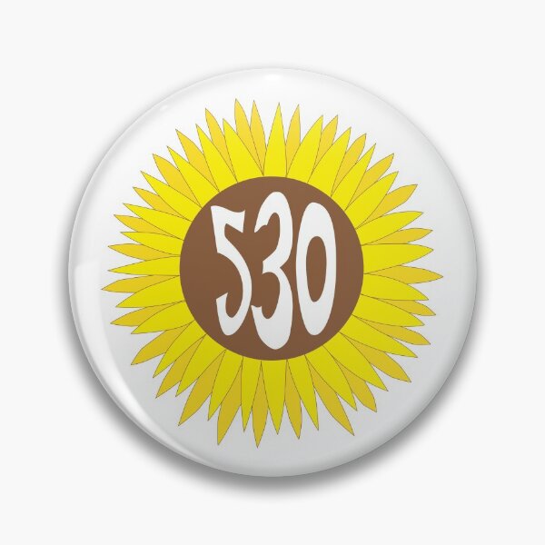 Item preview, Hand Drawn California 530 Area Code Sunflower designed and sold by itsrturn.
