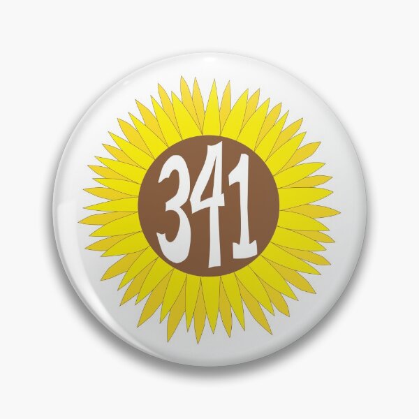 Item preview, Hand Drawn California 341 Area Code Sunflower designed and sold by itsrturn.