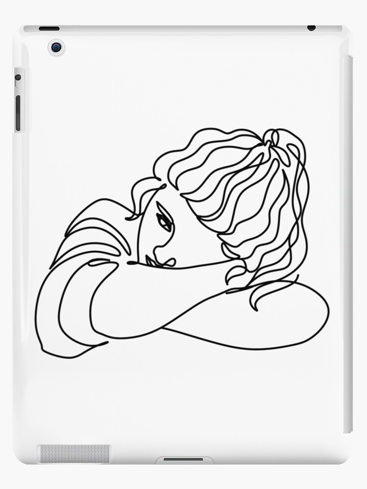 Strong women continuous one line drawing Vector Image