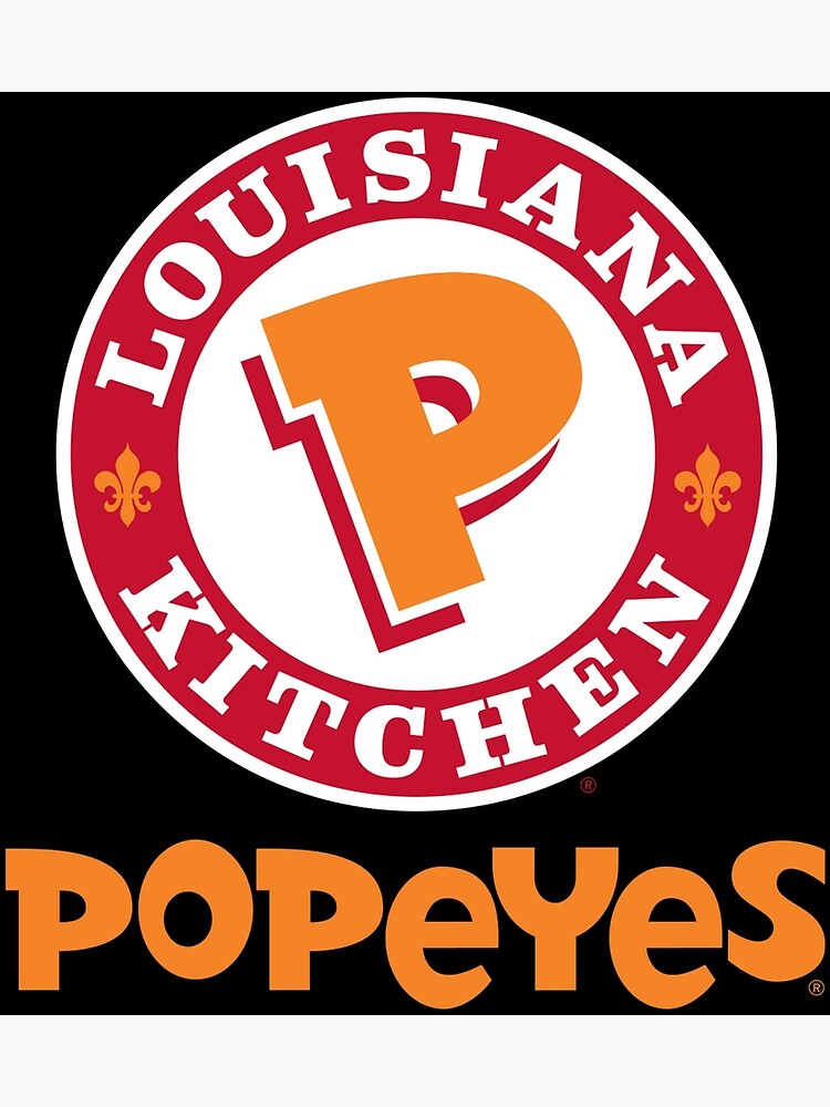 Popeyes Louisiana Kitchen Logo Art Print By MaryLars Redbubble   Flat,750x,075,f Pad,750x1000,f8f8f8 