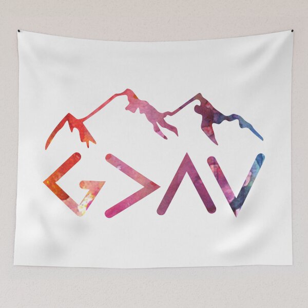 Item preview, God is Greater than the Highs and Lows; Ups and Downs | Christian Quote, Bible Verse | Abstract Colors designed and sold by ChristianLife.