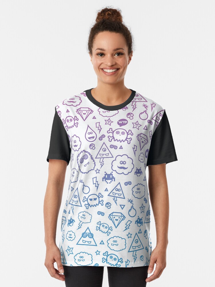T-shirt graphique ''Monstre Pop' : autre vue