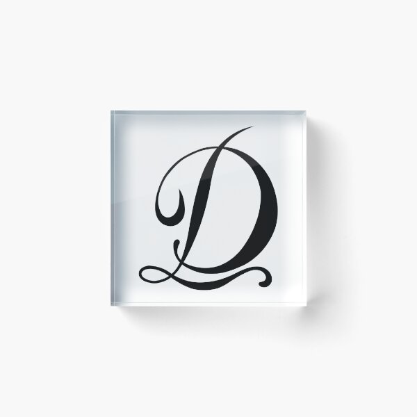 Item preview, Calligraphy Letter Initial D designed and sold by ByJezie.