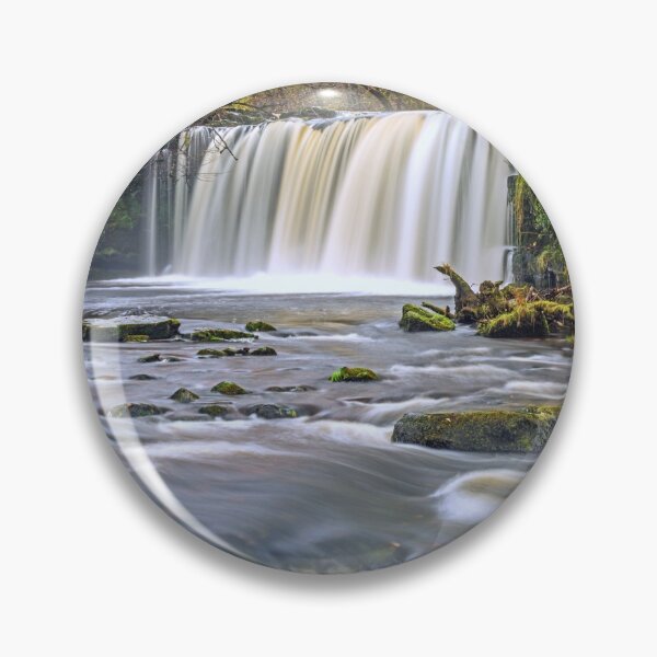 Item preview, The Upper Ddwli Waterfall in Autumn on the River Neath, Afon Nedd, in south Wales. One of a number of Waterfall Country cascades that can be visited.  designed and sold by Cameranick.