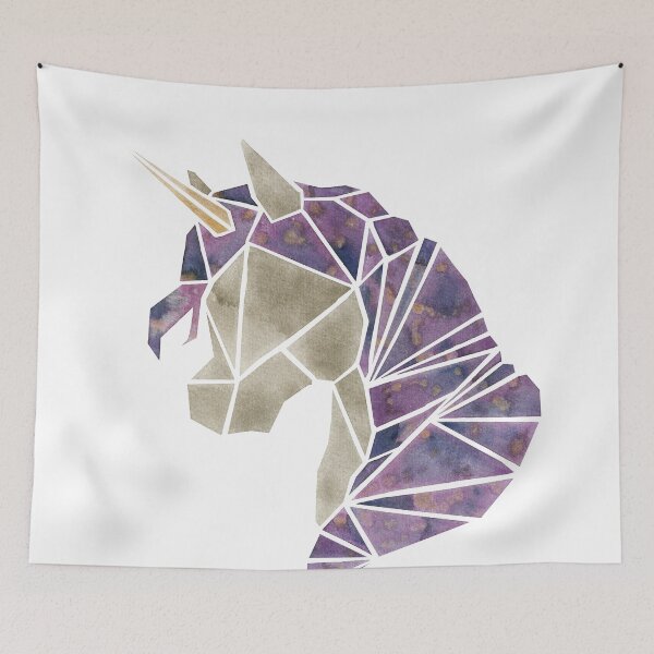 Item preview, Origami Unicorn Watercolor designed and sold by EllieJCreative.