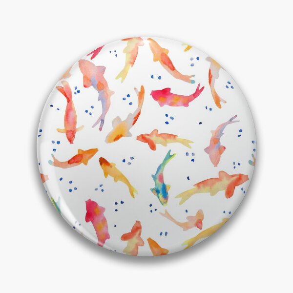 Item preview, Watercolored Koi Pond designed and sold by LIMEZINNIASDES.