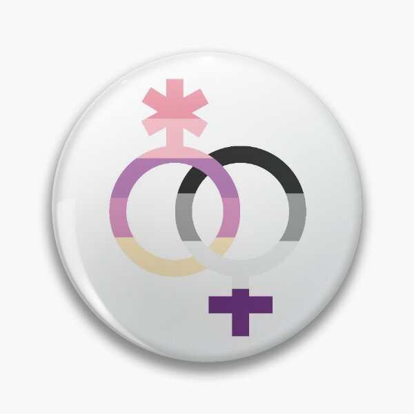 Item preview, wlnb & ace, interlocking symbols with asexual and asterian flags designed and sold by Skyler Orion X.