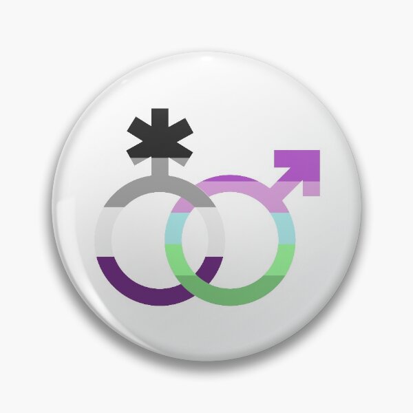 Item preview, nblm & ace, interlocking symbols with asexual and toric flags designed and sold by Skyler Orion X.