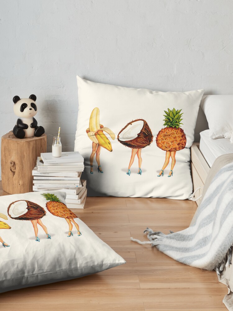 Alternate view of Fruit Stand: Tropical Girls Floor Pillow