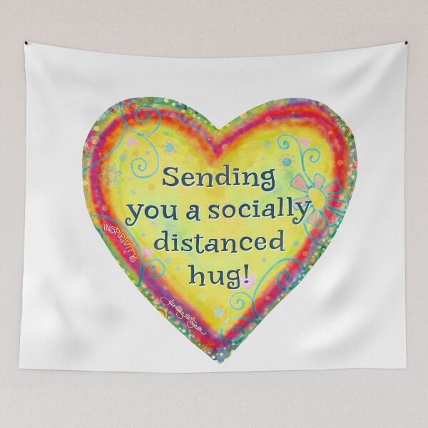 Item preview, Socially Distanced Hug designed and sold by Inspirivity.
