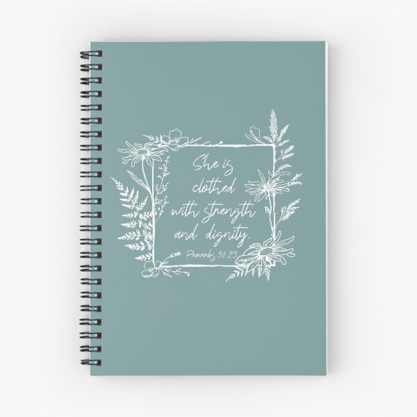 Item preview, She Is Clothed Wildflower Frame Bible Verse designed and sold by move-mtns.