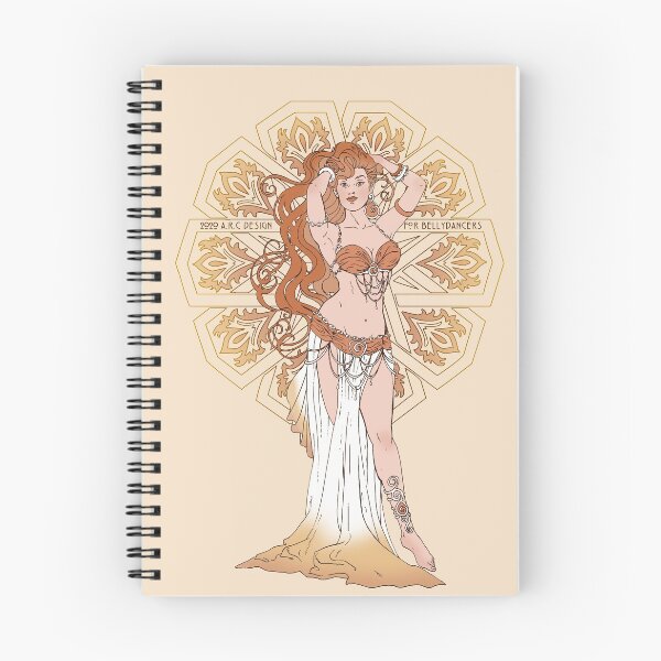 Item preview, Bellydancer art nouveau designed and sold by Anna R. Carrino.