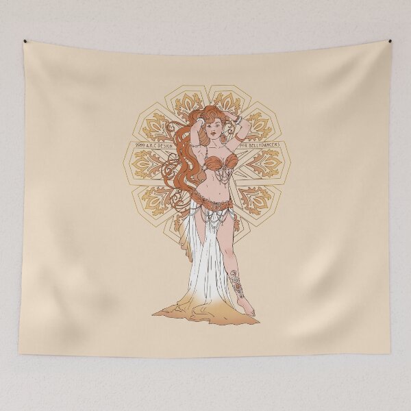 Item preview, Bellydancer art nouveau designed and sold by Anna R. Carrino.