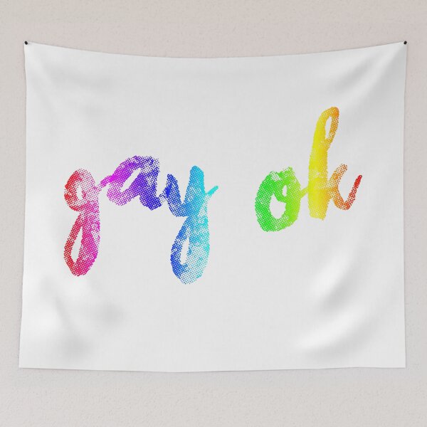 Item preview, gay ok ::: text designed and sold by Moonstone Ghosts.