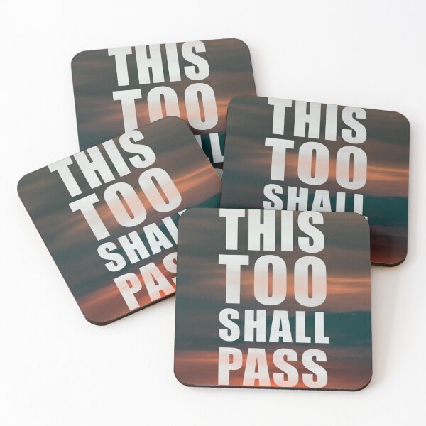 Item preview, This Too Shall Pass Phrase Poster designed and sold by DFLC Prints.