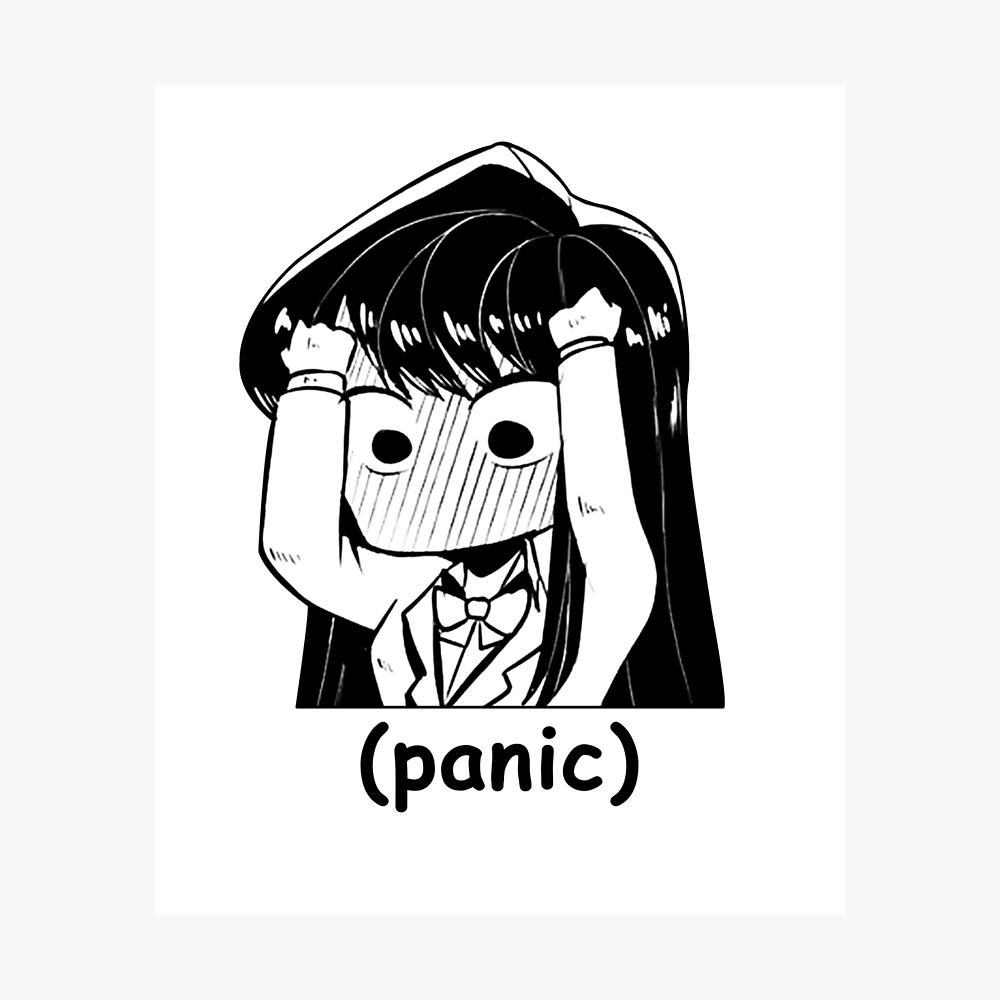 Funny Manga Panic Chibi Komi San Meme