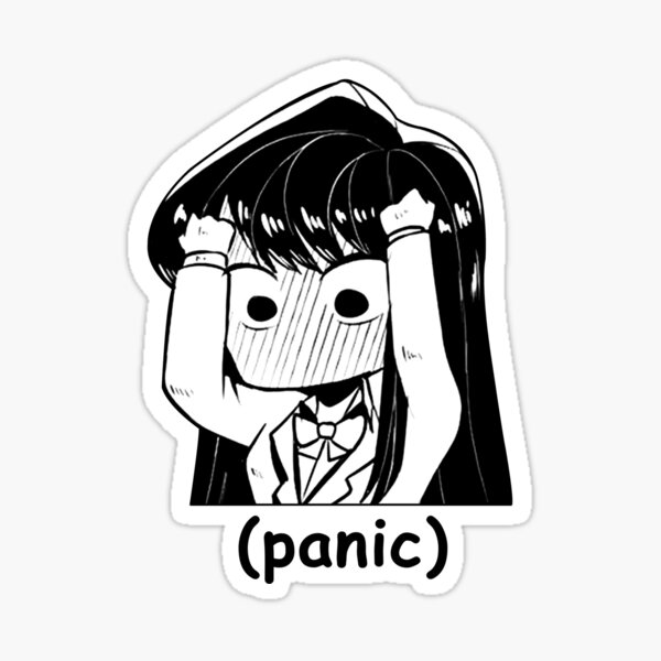 Item preview, Funny Manga Panic Chibi Komi San Meme designed and sold by Benjamin Torres.