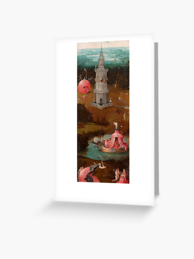 Hieronymus Bosch The Last Judgment Triptych Bruges Left Panel Greeting Card By Ald1 Redbubble