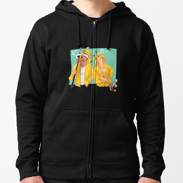 One Piece Law et Zoro Joli Couple Pyjama Pikapika Veste zippée à capuche