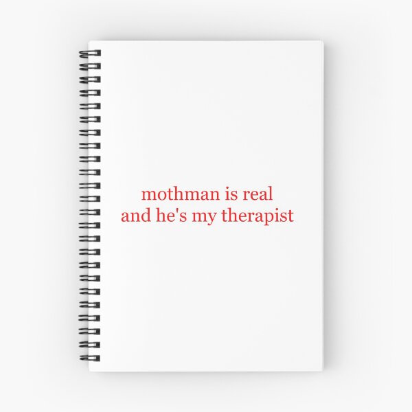 Item preview, mothman is real and he's my therapist designed and sold by CryptidCurrency.