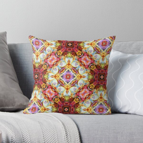 Kaleidoscope Kreation 1023 Throw Pillow