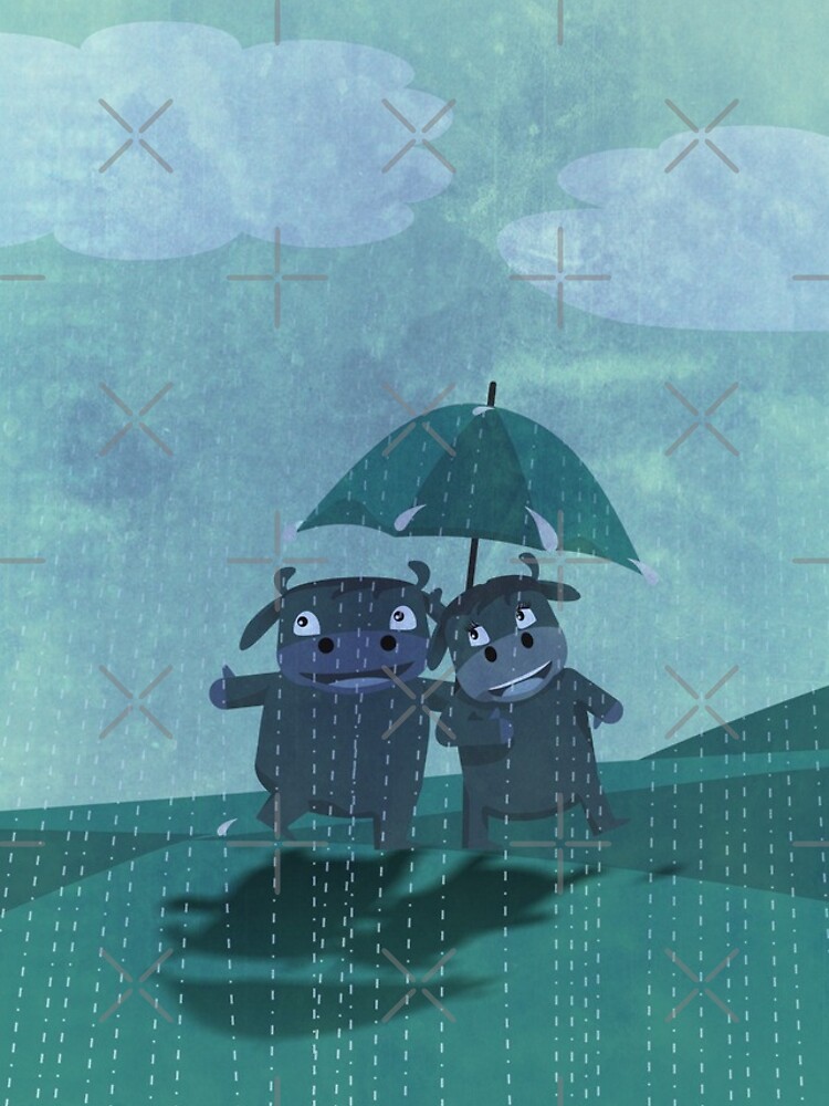 lovers in the rain by busyokoy