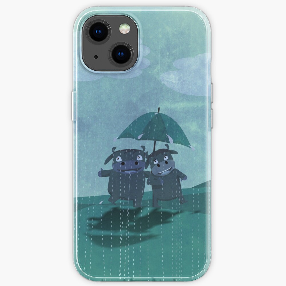 lovers in the rain iPhone Case