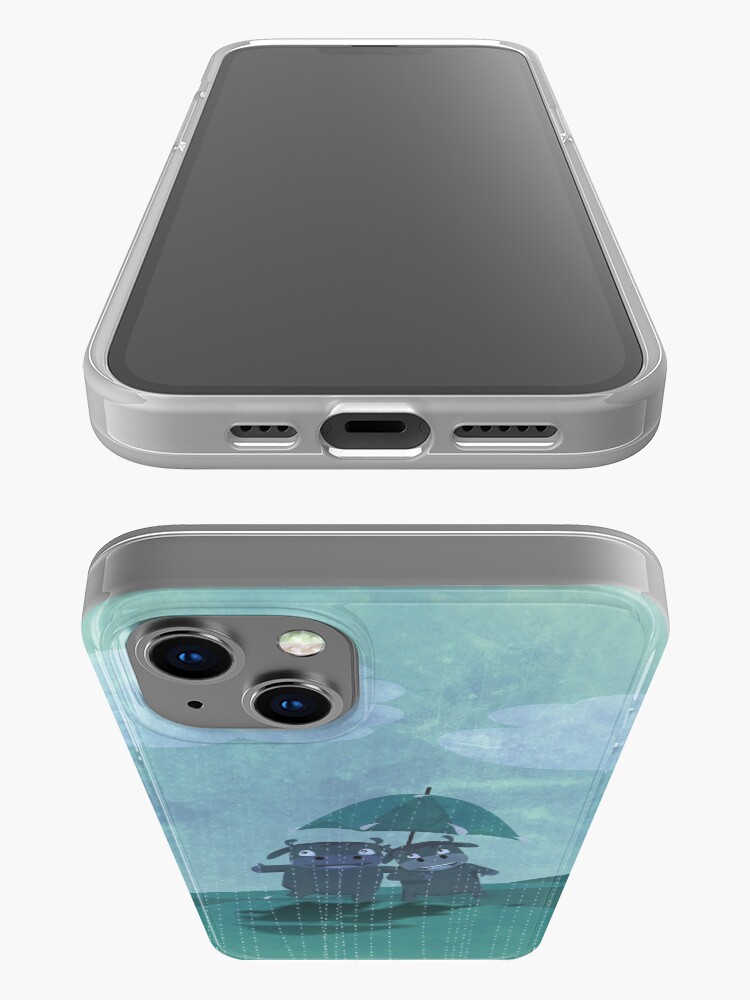 Alternate view of lovers in the rain iPhone Case