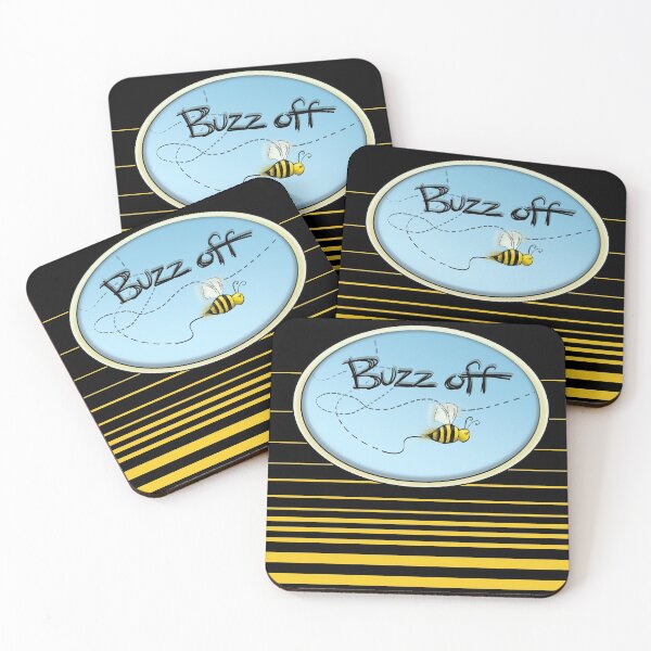 Item preview, Buzz off bee black and yellow stripes design designed and sold by shantiru.