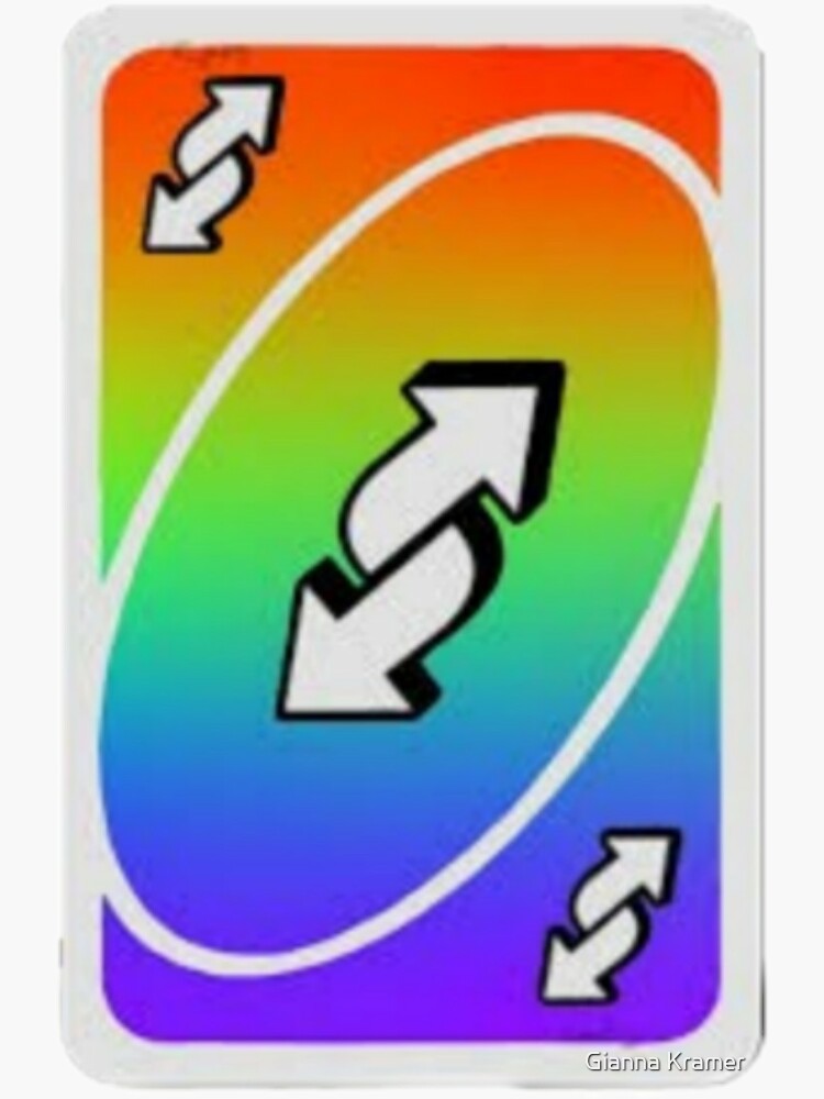 lgbtq uno reverse stickers Sticker for Sale by Gianna Kramer