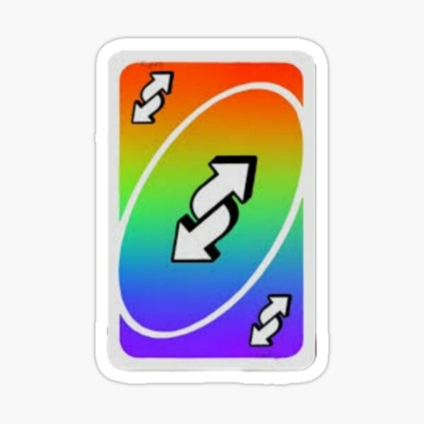 Pansexual Panromantic Pan Sticker - Non Binary Uno Reverse Card