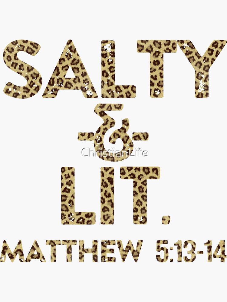 Salty & Lit, Christian Gift Ideas, Bible Verse