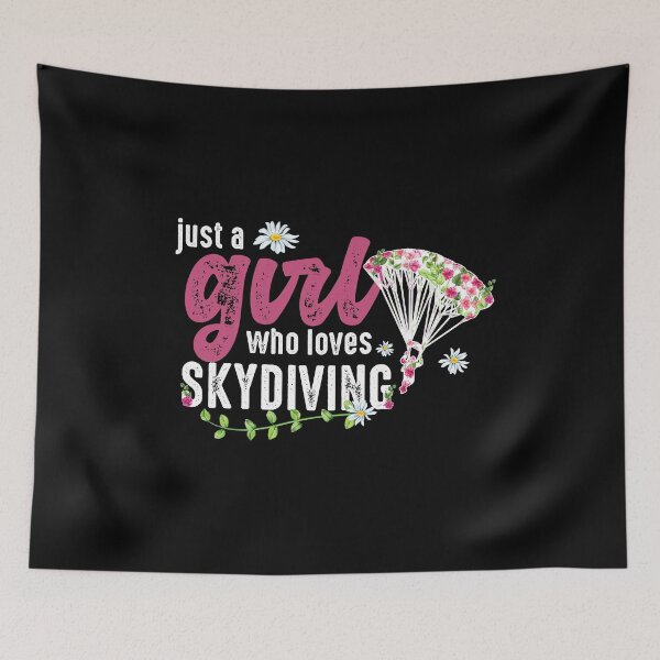 Item preview, Just A Girl Who Loves Skydiving designed and sold by teedad.
