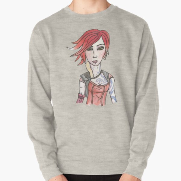 Borderlands 2 Lilith the Siren Firebird Watercolour and Ink Illustration by Jayne Kitsch Pullover Sweatshirt