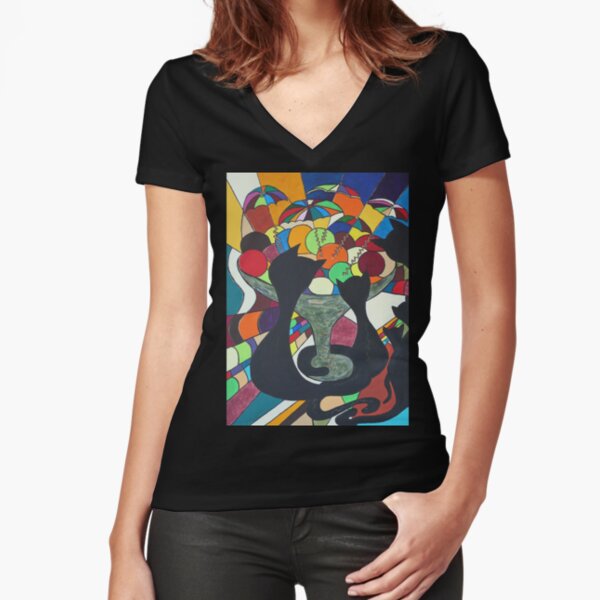 Fitted V-Neck T-Shirt