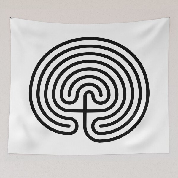 Item preview, Laberinto clásico minoico - negro designed and sold by Rupert Russell.