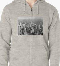 Sudadera con capucha y cremallera Vintage Midtown Manhattan Photograph