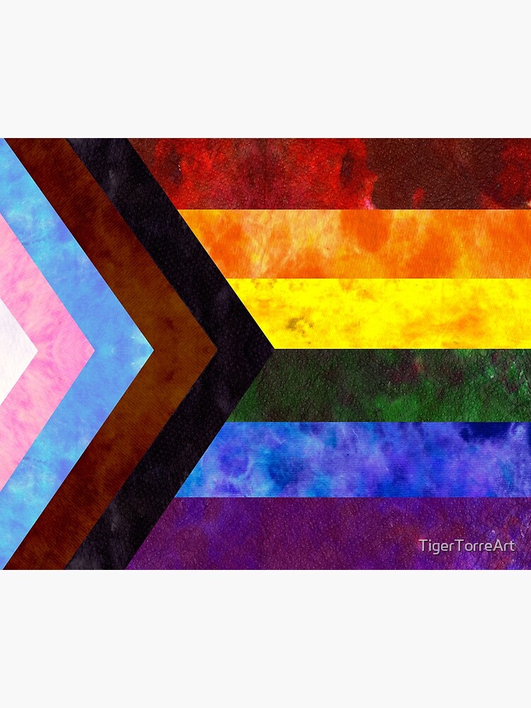 Progress Pride Digital Quilt Poster By Tigertorreart Redbubble 8152