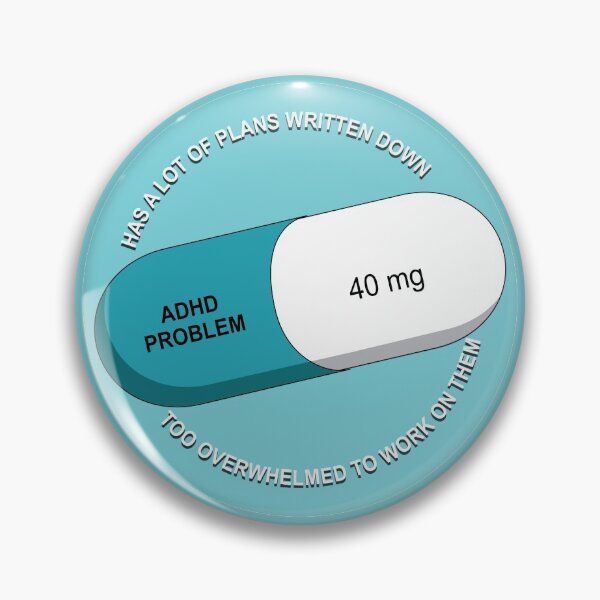 Item preview, Vyvanse 40mg ADHD Problem designed and sold by 1PointlessPeach.