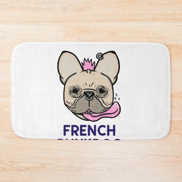 Item preview, French bulldog punkdog punker designed and sold by MoTeesMo.