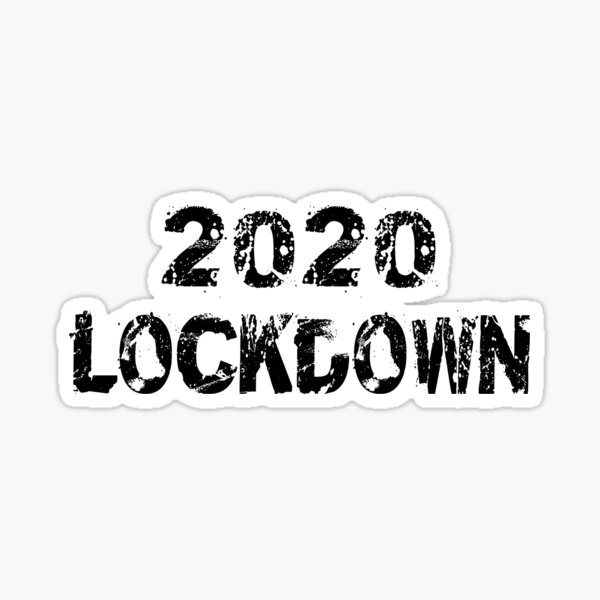 2020 Lockdown - Corona Tee Sticker