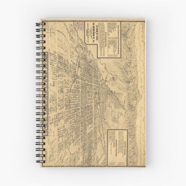 Item preview, Vintage Map of Colorado Springs CO (1909) designed and sold by BravuraMedia.