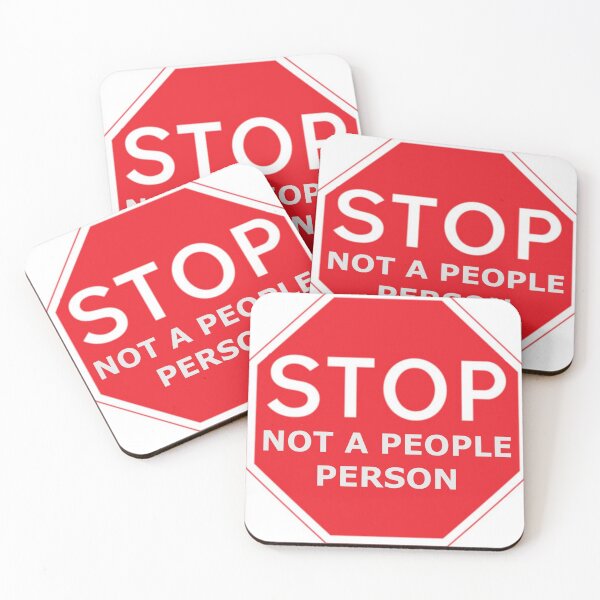 Item preview, Stop! Not a people person  designed and sold by TheArtOrchard.